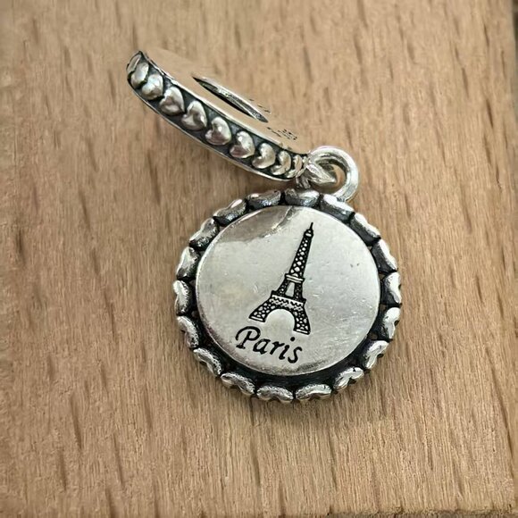 Pandora Paris Eiffel Tower Dangle Charm Pendant, S925 Silver Bracelets - Picture 3 of 4
